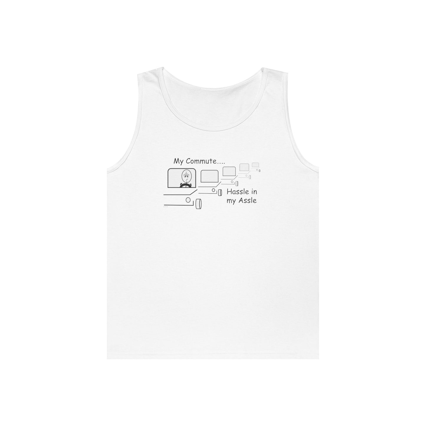 My Commute - Hassle in my Assle - Unisex Tank Top