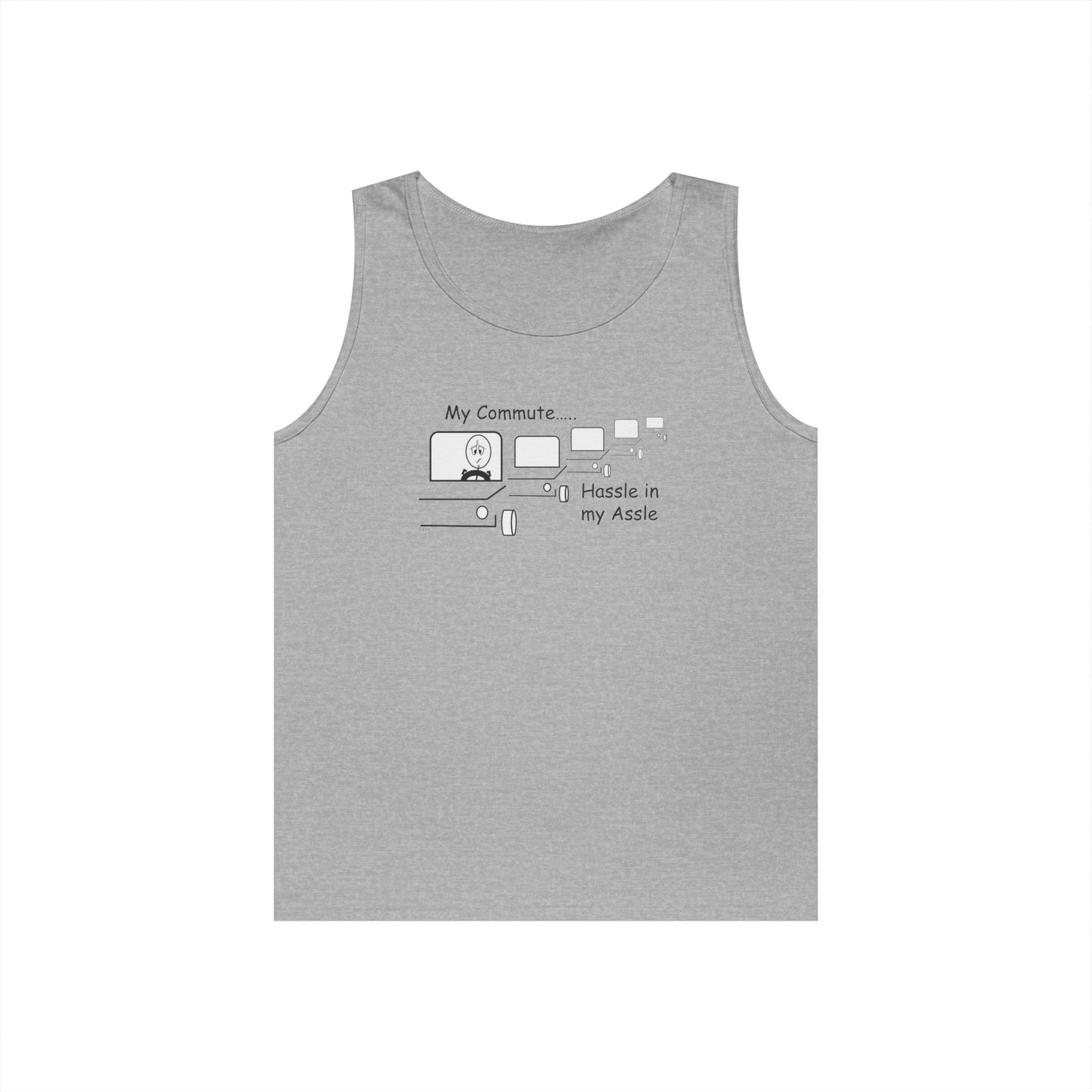 My Commute - Hassle in my Assle - Unisex Tank Top
