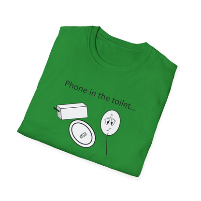 Phone in the toilet - T-Shirt for Everyday Wear