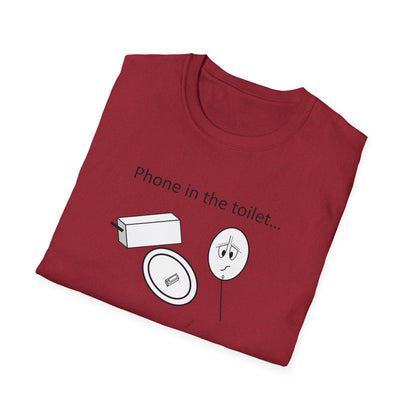 Phone in the toilet - T-Shirt for Everyday Wear