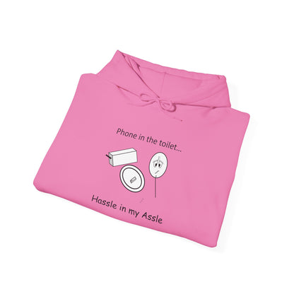 Dropping your phone in the toilet! - Hassle in my Assle Hoodie