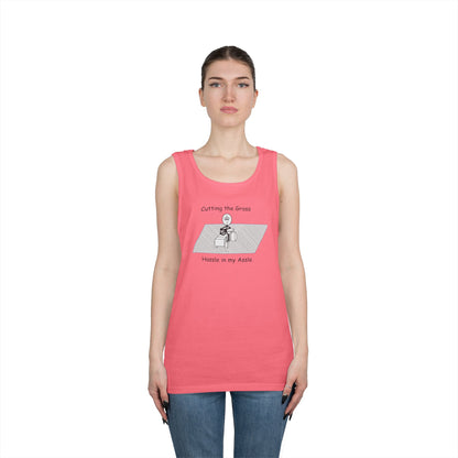 Cutting the grass - Hassle in my Assle - Unisex Tank Top