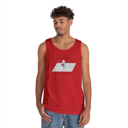 Cutting the grass - Hassle in my Assle - Unisex Tank Top