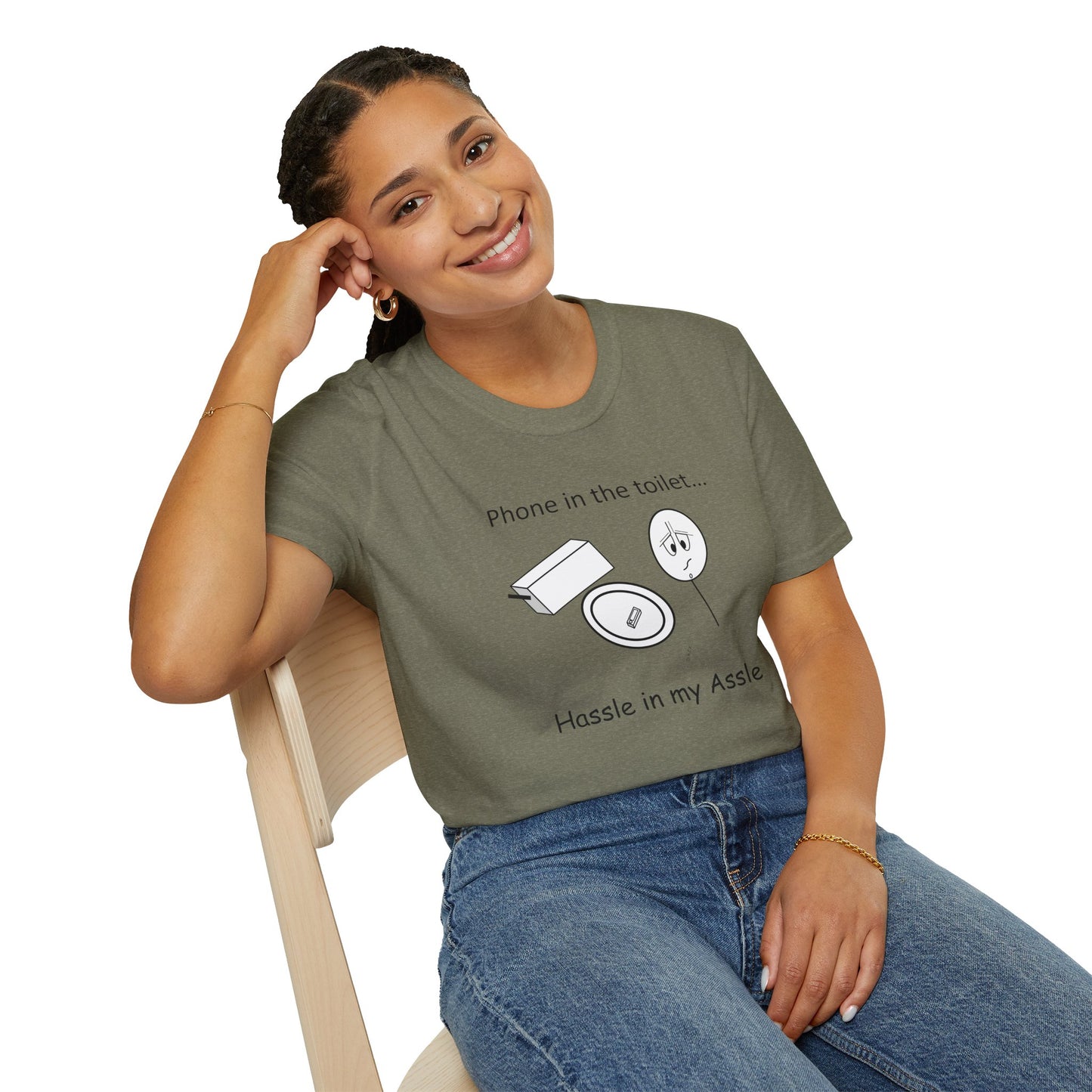 Phone in the toilet - T-Shirt for Everyday Wear